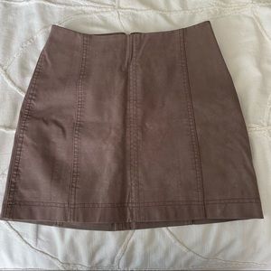 Free People Vegan Leather Skirt 0 xs